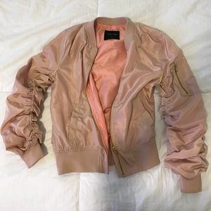 Pink bomber jacket